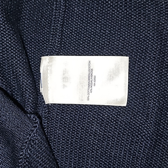 LANDS' END Men's Medium-sized Cotton Modal Button Front Cardigan Sw - Picture 5 of 9